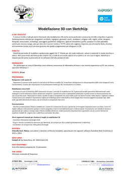 Modellazione 3D con SketchUp