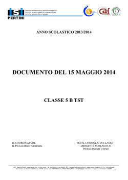 Classe 5B - Sandro Pertini