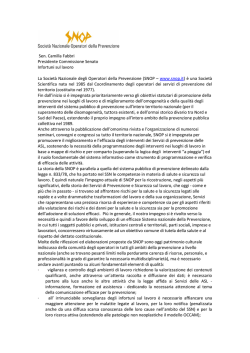 Sen. Camilla Fabbri Presidente Commissione Senato