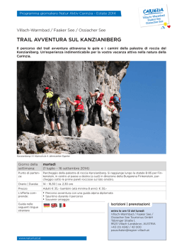 TRAIL AVVENTURA SUL KANZIANIBERG