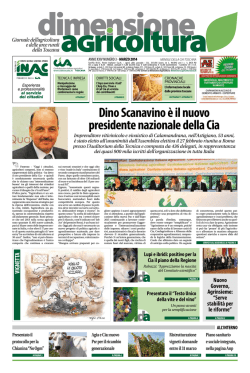 Dino Scanavino è il nuovo presidente nazionale
