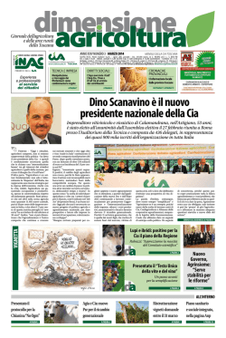 Dino Scanavino &egrave; il nuovo presidente nazionale