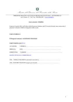 Contrattazione integrativa 2013/14