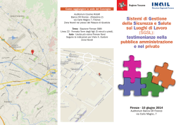Sistemi di Gestione della Sicurezza e Salute sui Luoghi di Lavoro