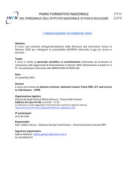 Scheda informativa del corso