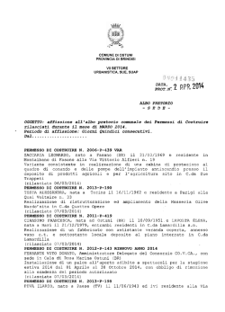 2 RPP, 2014 - Comune di Ostuni