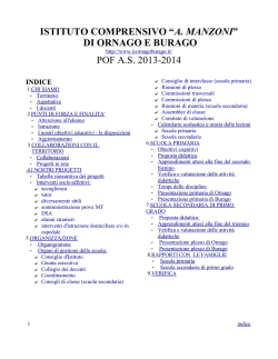 POF 2013-2014 - Istituto Comprensivo "A. Manzoni" Ornago