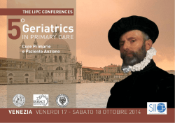GERIATRICS programma della conferenza