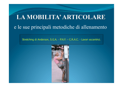 La mobilit&agrave; articolare (parte seconda)