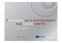 Slide Consip - Confindustria Pesaro Urbino