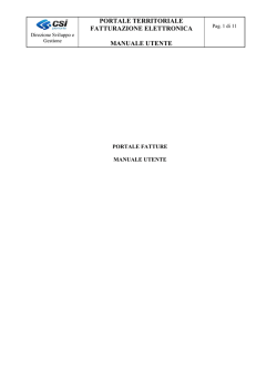 Manuale utente - Sistema Piemonte