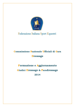 Dressage Formazione e Aggiornamento Giudici Dressage