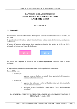 Guida - sna questionario