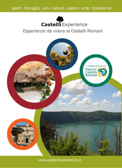 Esperienze da vivere ai Castelli Romani