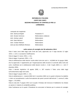 Delibera n. 259/2014