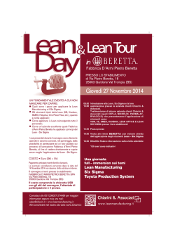 Lean Day Beretta - Chiarini e Associati