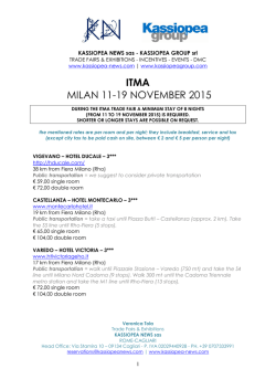 ITMA MILAN 11-19 NOVEMBER 2015