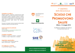 Programma - Scuola che promuove salute
