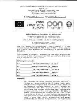 firmatoDETERMINA - Istituto Comprensivo Statale ad indirizzo