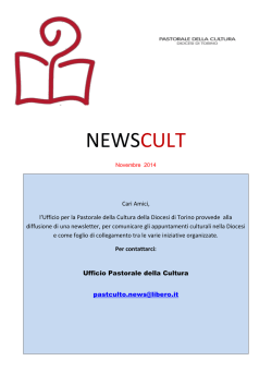 Newsletter prima met&agrave; di novembre 2014 ( pdf, 880KB)