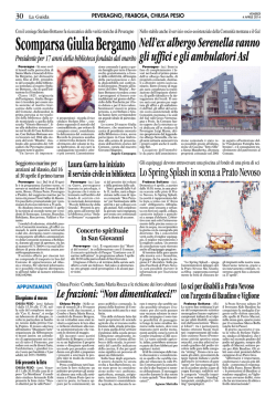 Scomparsa Giulia Bergamo