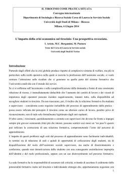 Il momento di grave crisi che il paese sta attraversando &egrave; avvertito