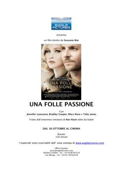 Scarica il pressbook completo di Una folle passione