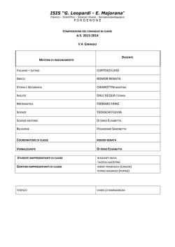 piano 5ag - Leopardi