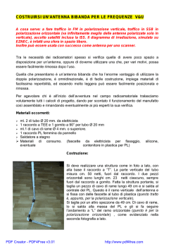 antenna piccola ma assai versatile:vhf/uhf/polarizzazione verticale