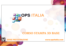 Corso Stampa 3d - BASE [PROGRAMMA]