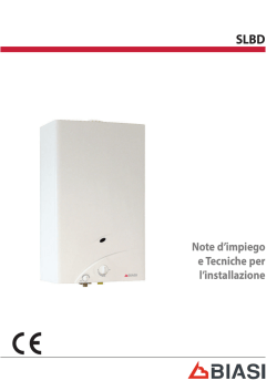 LIBRETTO SLBD11A SLBD14A NUOVO SCALDABAGNO