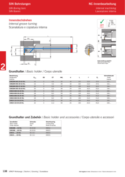 SIN Bohrstangen NC-Innenbearbeitung Grundhalter / Basic holder