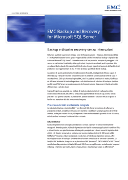 EMC Backup and Recovery for Microsoft SQL Server