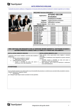 Modello base note operative