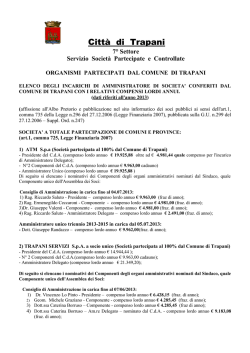 aggiornamento II semestre 2013