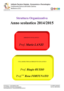Organigramma 2014/2015