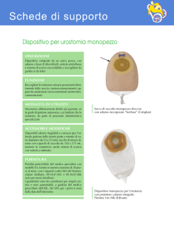 Dispositivo per urostomia monopezzo
