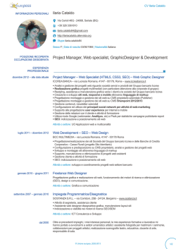 Europass CV - Contatti