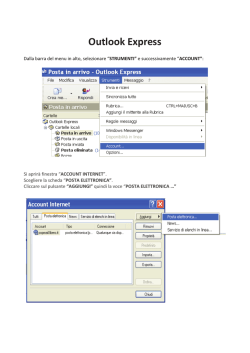 OutlookExpress - Ordine degli Avvocati di Frosinone