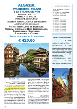 Alsazia e la strada dei vini