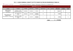 TAV. 2 - ELENCO IMMOBILI CONDOTTI IN