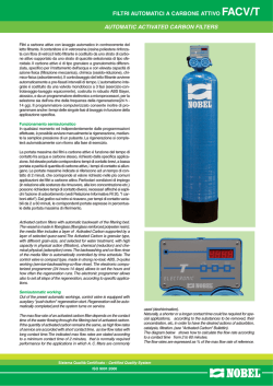 FILTRI AUTOMATICI A CARBONE ATTIVO FACV/T
