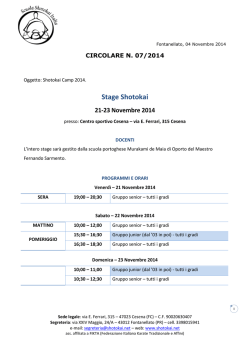 07/2014 - Scuola Shotokai Italia