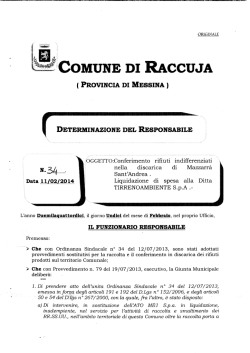 COMUNE DI RACCUJA