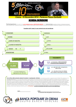 15,00&euro; 20,00&euro; - Bike and Run Crema