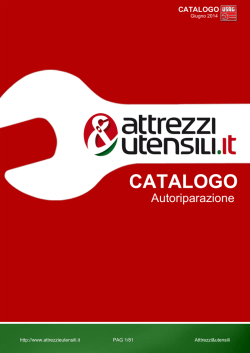 CATALOGO - Attrezzi e utensili