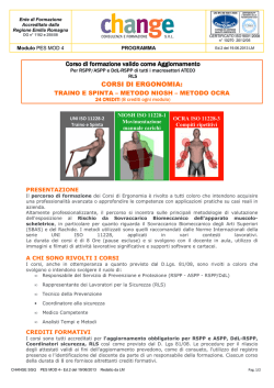 programma ERGONOMIA giugno 2014