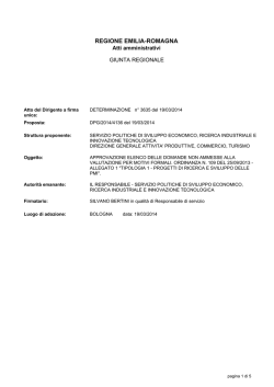 Determinazione n. 3635 del 19 marzo 2014