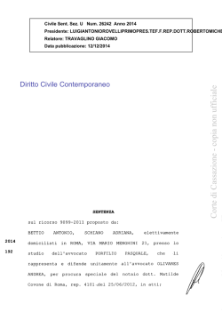 Cass. Sez. Un. 12 dicembre 2014 n. 26242