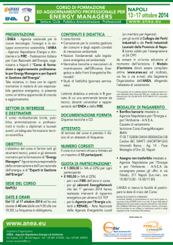 la locandina - Infobuild energia
